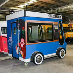 Camion de restauration mobile entièrement équipé pour café glacé personnalisé, crème glacée, barbecue, pizza, fast-food, bonbons, chips, en acier inoxydable - Product Image 1