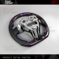 Volant de direction en fibre de carbone forgé sur mesure pour Hyundai Elantra N-Series I30 N I20 N Veloster N 2019-2015, accessoires intérieurs de voiture