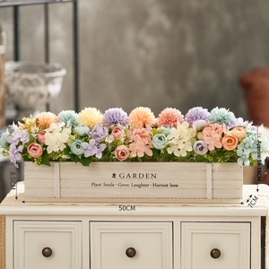 Decoraciones <span class=keywords><strong>de</strong></span> Flores Artificiales <span class=keywords><strong>de</strong></span> Seda para Sala <span class=keywords><strong>de</strong></span> Estar y Mesa <span class=keywords><strong>de</strong></span> Comedor, Conjuntos <span class=keywords><strong>de</strong></span> Decoración para el Hogar y Bodas con Hortensias y <span class=keywords><strong>Rosas</strong></span> - Product Image 2
