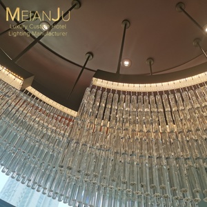 Zhongshan ha realizzato un grande lampadario di cristallo di alta qualità per illuminazione interna per l'illuminazione di decorazioni per la casa dell'hotel - Product Image 5