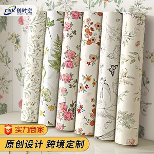 Creation Of Time And Space Peel Stick Wallpaper Floral Pattern Self Adhesive For Home Decor Rental Apartments - Product Image 1