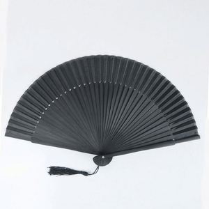 <b>Large</b> Personalized Bamboo Hand Folding <b>Fan</b> 33cm Party Style Angel Model Craft with Portable Feature for Souvenir or Decoration - Product Image 1