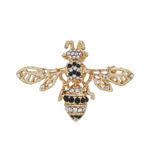 Wholesale Crystal Hornet Bees Insects Pins and Brooches