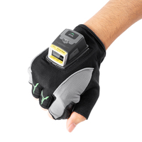 Escáner de código de barras con guante Bluetooth de largo alcance Effon MS02 SE5500, estilo Android 1D 2D para logística, almacén y picking.