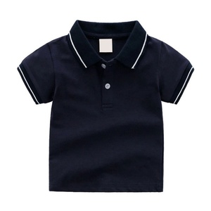 Chemises à manches courtes personnalisées en polyester 100% uni, chemises blanches OEM pour enfants, importées, polos de golf - Product Image 2