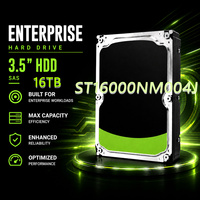 Disque dur ST16000NM004J X18 16 To - Interne 3,5 pouces SAS 12 Gb/s pour Entreprise, CCTV, Accessoires Informatiques, NAS