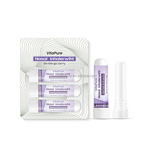 Kit d'inhalateurs nasaux à base d'huiles essentielles de menthol et d'extrait de camphre <span class=keywords><strong>pour</strong></span> l'aromathérapie, soulagement des nez bouchés et bien-être à base de plantes (OEM) - Product Image 1
