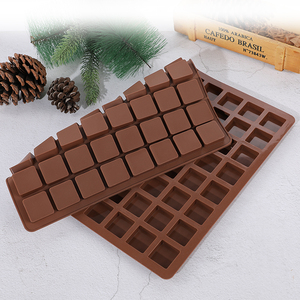 MUYULINS Factory 80 Cavity Square LFGB Platinum Grade Non-Stick BPA Zero Content <b>Silicone</b> Chocolate Mold - Product Image 5