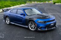 Aile avant en fibre de carbone de style CMST de haute qualité avec évents pour Dodge Charger 2015-2023, kit de carrosserie d'amélioration pour les élargisseurs d'ailes latérales