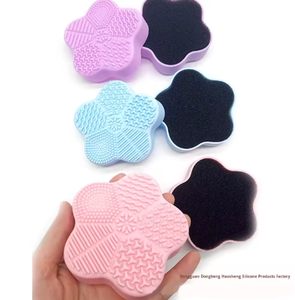 Wet and Dry <b>Silicone</b> Cleaning Pad New Starfish Makeup Brush Cleaner Beauty <b>Tools</b> in Stock for Wholesale - Product Image 1