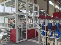 Mesin Pembentuk Lembaran Bergelombang Trapesium Komposit Fiberglass GRP FRP untuk Ubin Bangunan Konstruksi