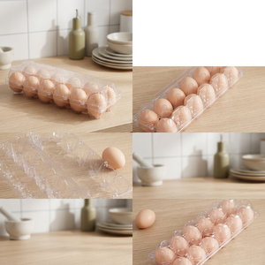 กล่องบรรจุไข่สด 10 หลุม ถาดพลาสติก PP ใส รูปทรงสี่เหลี่ยมผืนผ้า ทนทาน เป็นมิตรกับสิ่งแวดล้อม รีไซเคิลได้ พิมพ์โลโก้ได้ตามต้องการ สำหรับบรรจุอาหาร - Product Image 3