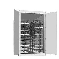Ferme intelligente pour culture hydroponique système d'agriculture verticale 40ft conteneur d'expédition serre agricole pour plantes médicinales, herbes, laitue