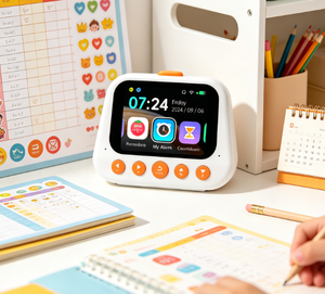 Réveil intelligent pour enfants avec IA, interaction vocale naturelle, <span class=keywords><strong>chronomètre</strong></span> et compte à rebours pour la gestion quotidienne des enfants - Product Image 1