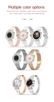 Reloj Inteligente para Mujer I222, Pantalla Táctil Completa AMOLED Redonda de 1.19 Pulgadas, Chip RLT8773E, Personalización OEM de Marca, Reloj Deportivo para Mujer de 280 mAh