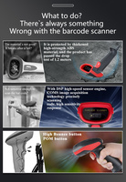 Escáner de código de barras industrial 2D de buena calidad Escáner 3D Mejor compra Impresora de etiquetas térmicas Pistola de escaneo de supermercado de código de barras de mano