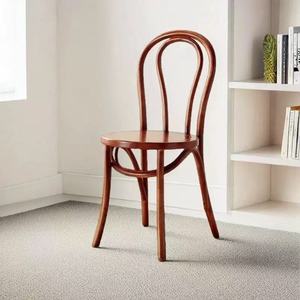 Commercio all'ingrosso del ristorante Cafe personalizzato cuscino di seduta di colore del legno all'aperto impilato <span class=keywords><strong>ferro</strong></span> <span class=keywords><strong>Thonet</strong></span> sedia per la cerimonia del giardino di nozze sedia - Product Image 4