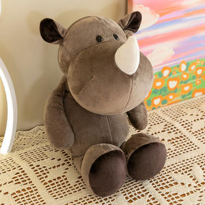 Juego de Peluches de Animales de la Selva Realistas, León, Tigre, Elefante, Jirafa, Animales de Peluche Suaves para Niños - Product Image 4