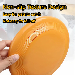 Commercio all'ingrosso eco-friendly Logo personalizzato cane giocattolo da addestramento all'aperto durevole disco volante interattivo <span class=keywords><strong>di</strong></span> piccole dimensioni fatto in plastica morbida PE - Product Image 3