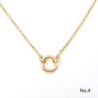 Collier en acier inoxydable en gros avec fermoir à bouton-poussoir pour chaînes et bijoux