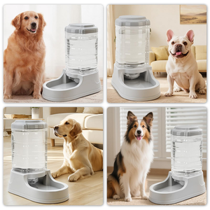 Dispensador de Agua Automático para Perros y Gatos, Sin Electricidad, de Acero Inoxidable, para Uso en Interiores, 5L, con Agua Corriente, Artículos para Mascotas - Product Image 2