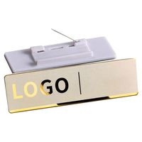 Badge nominatif en métal peint sur mesure de qualité supérieure avec épingle pour le personnel hôtelier