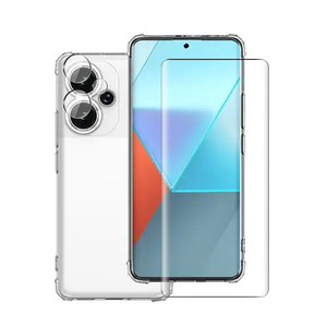 3 en 1 : Film de protection d'écran en verre trempé transparent, toucher doux, dureté 9H, ultra-fin, antichoc, pour <span class=keywords><strong>Redmi</strong></span> <span class=keywords><strong>Note</strong></span> <span class=keywords><strong>13</strong></span> Pro - Product Image 3