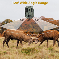Caméra de chasse et de surveillance de la faune BSTCAM 4K 48MP avec connexion vidéo et Wi-Fi, application cellulaire, viseur pour la chasse manuelle, application Wi-Fi, portée 85 pieds