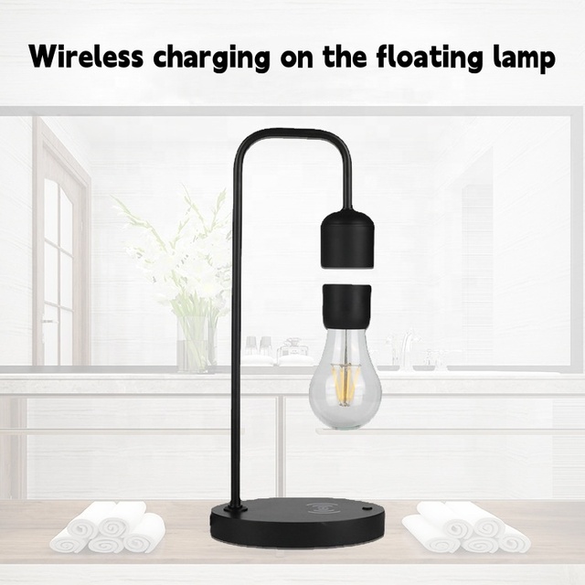 Creative Floating Wireless Charging Table Lamp Home Magnetic Levitation Decoration LED Night Light