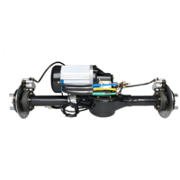 Motor DC Brushless BLDC 72V 60V 2000W 3000W 4000W Tiga Poros Belakang dengan Kontroler untuk Becak Listrik, Poros 8mm 100rpm untuk Kapal