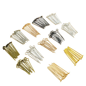 Alfiler de joyería con forma de 9, aguja de hierro electrochapada para accesorios de abalorios DIY - Product Image 4