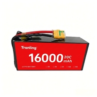 Pulvérisateur agricole Tattu en stock avec batterie lithium-ion 22000 mAh-6S à 16000 mAh-22,2 V 44,4 V 25C 14S