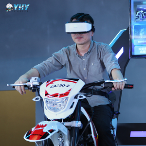 YHY <span class=keywords><strong>2023</strong></span> produits chauds <span class=keywords><strong>Vr</strong></span> 55 pouces écran Moto <span class=keywords><strong>Vr</strong></span> Machine de jeu réalité virtuelle simulateur de course Double <span class=keywords><strong>Vr</strong></span> moto - Product Image 3