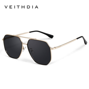 Veithdia Men's Square Metal Sunglasses UV400 Polarized Nylon Lens Outdoor Sun Protection Glasses 8258 - Product Image 5
