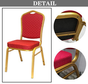 Style in Stock Wholesale Party <b>Chairs</b> Wedding Stainless Steel Red <b>Chair</b> Wedding Hotel <b>Dining</b> <b>Chair</b> - Product Image 3
