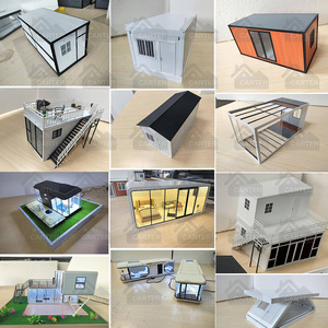 Nouvelle conception de maison conteneur extensible moderne pour appartement, modèle avec conception de panneau sandwich à structure pliable et emballage plat - Product Image 6