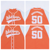 Uniforme de baseball TF avec broderie personnalisée, maillot de baseball imprimé avec logo et couture par sublimation