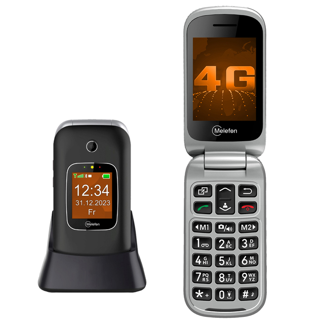 D330-4G Factory Manufacturer Dual-screen Big Button Wifi Flip Mobile Phone