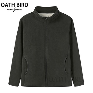 Haute qualité personnalisé extérieur fermeture éclair uniforme 100% Polyester Polaire à manches longues pleine fermeture éclair veste hommes doux polaire veste - Product Image 2
