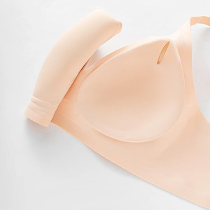 <span class=keywords><strong>Sujetador</strong></span> Bralette Inalámbrico Sin Costuras con Soporte de Tiras de Gel, Tirantes Ajustables, Copa Suave y Acolchado Fino, Cómodo para Mujer, En Stock - Product Image 5