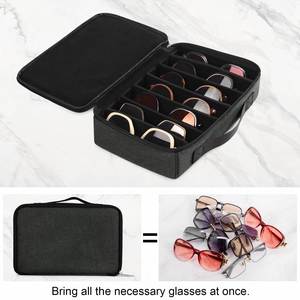 Étui de rangement pour lunettes de soleil de voyage, fentes réglables pour plusieurs paires, boîte de rangement portable pour lunettes pour hommes et femmes - Product Image 3