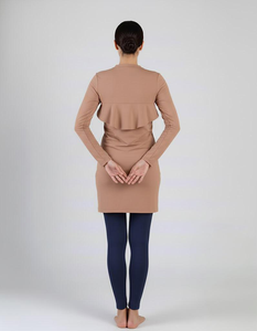 Traje de Baño Musulmán Casual de Otoño Kilang Jahit Pukal OEM, Burkini Labuh Menutup Aurat, Tejido de Punto Transpirable, Servicio Personalizado OEM - Product Image 6