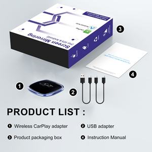 Adaptador Inalámbrico CarPlay Android Auto para Auto, Pantalla de <span class=keywords><strong>7</strong></span> Pulgadas, 4+64GB, Ranura para Tarjeta <span class=keywords><strong>SIM</strong></span>, Duplicación de Pantalla, Caja Inteligente Portátil para Auto - Product Image 6