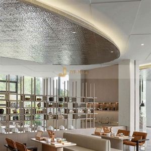 M23 Decorative Water Ripple <b>Wave</b> Effect 304 Stainless Steel Plate Hammered Ceiling Panel with Bending and Cutting Services - Product Image 2