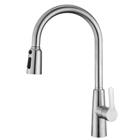 Robinet mélangeur d'eau à capteur tactile automatique intelligent Robinet d'évier de cuisine extractible flexible Robinets de cuisine à économie d'eau