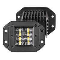 Projecteur LED Jaune Super Lumineux 5 pouces QR-40W 25W pour Véhicules Tout-Terrain Wrangler, Feu Antibrouillard pour Camion 6500K 5000LM