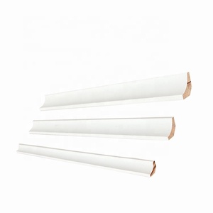 Cornisa de pino interior de buena calidad, moldura de corona imprimada blanca, cubierta de MDF - Product Image 1