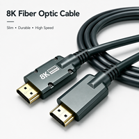 Câble Fibre Optique 8K HD 2.1 AOC Robuste 48 Gbit/s Haute Vitesse 8K 60Hz pour Gaming, Projecteur, Moniteur, TV