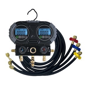 Kit Manometro Digitale per Refrigerante per Sistemi di Condizionamento Auto e Domestici, Manometro per Test Pressione Refrigerante con Tubo di Carica - Product Image 1