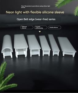 10x10 12x12 20x14 20x20 néon sans fond avec couvercle avec boîtier masque en silicone ouverture sans usure profil <span class=keywords><strong>led</strong></span> en silicone - Product Image 2